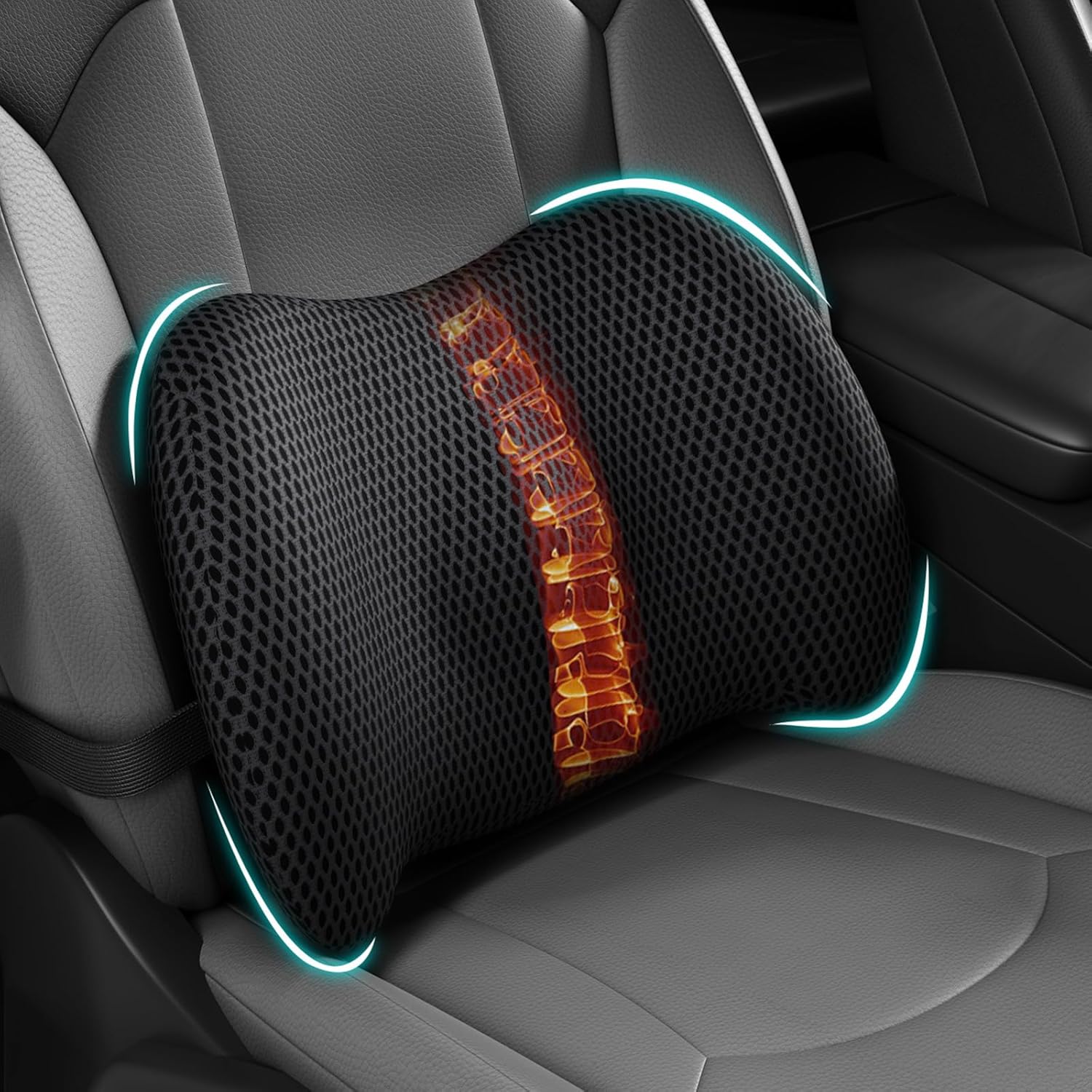 オフィスチェアとカーシート用のエルゴノミック腰椎サポート枕、 - Posture Corrector Back のレビューと価格