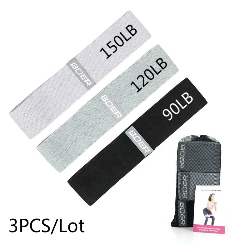 3個女性男性生地抵抗バンドセット弾性スポーツヨガフィットネス - Yoga Fitness Resistance Band のレビューと価格