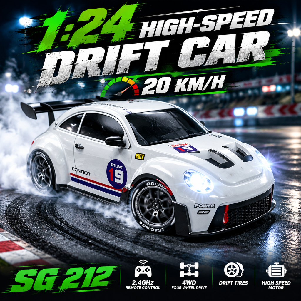 最新のリモコン式ドリフトカー 1:24 4WD レーシングモ - Victor Racket Jetspeed のレビューと価格