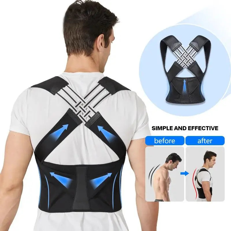 姿勢矯正器 |   腹部ウエスト矯正用調節可能なバックサポー - Posture Corrector Back のレビューと価格
