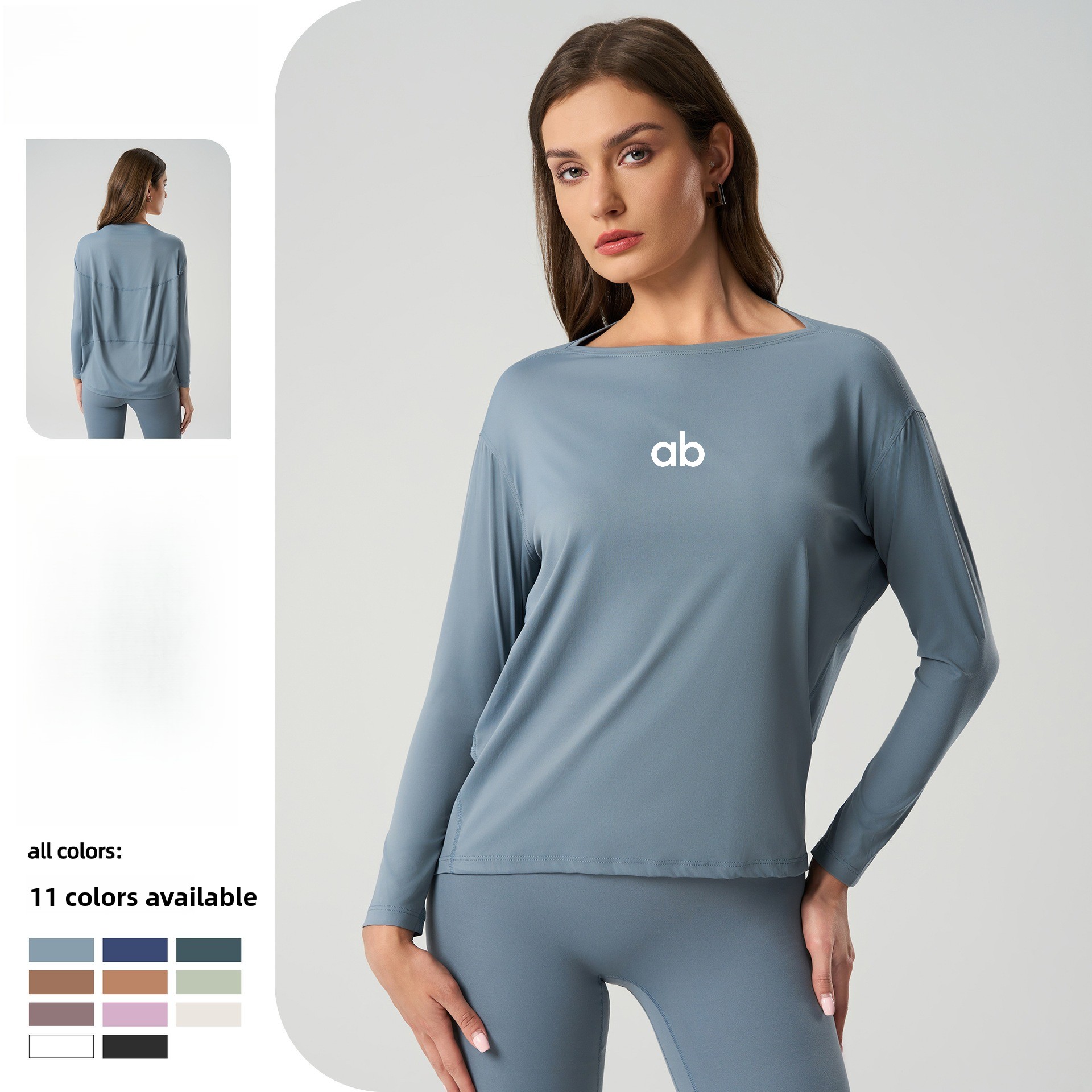 女性用、肌触りの良い、ゆったりとした長袖ヨガトップス。通気性 - Yoga Of Fitness のレビューと価格