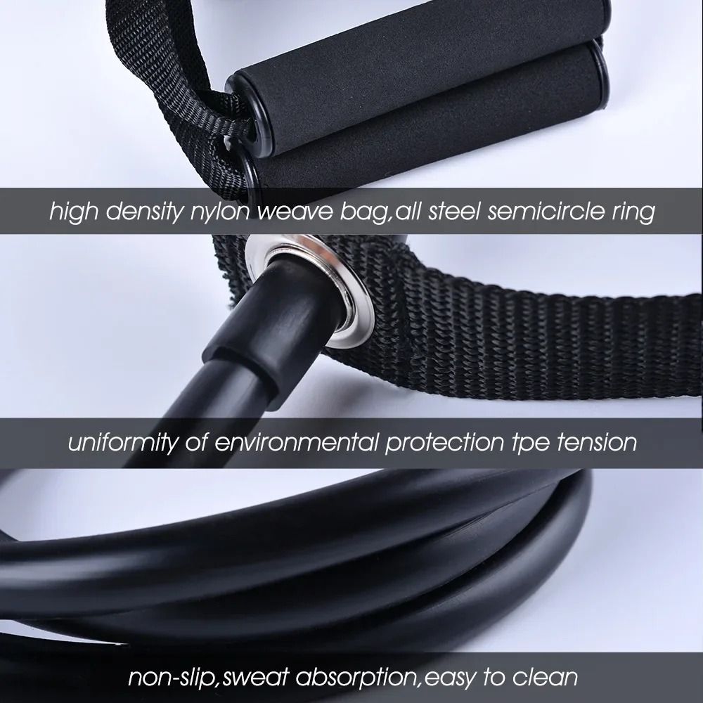 ハンドル付きレジスタンスバンド、プルロープデザイン、チューブ - Yoga Fitness Resistance Band のレビューと価格