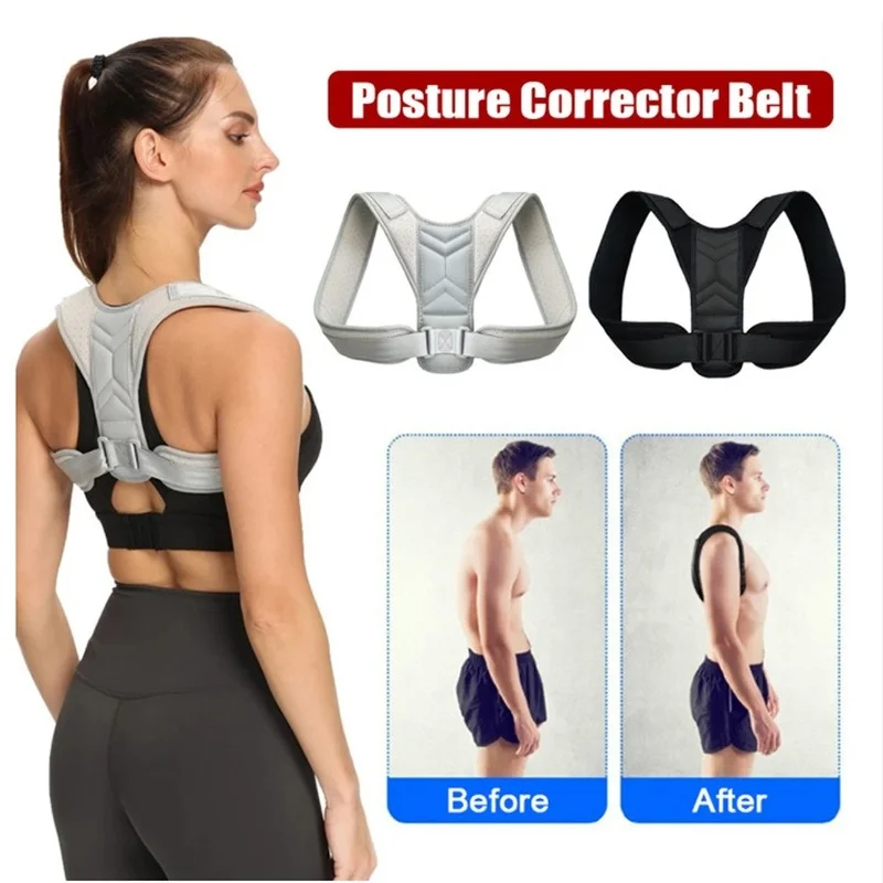 バックショルダー姿勢矯正装置調節可能なベルト鎖骨脊椎サポート - Posture Corrector Back のレビューと価格